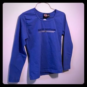 Blue medium Harley-Davidson women’s  Long sleeve
